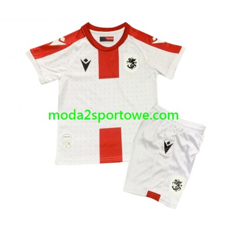 Koszulka Georgia Dziecięcy Domowe Stroje Piłkarskie 2024 Krótki Rękaw